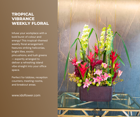 Tropical Vibrance Weekly Floral Subscription AOF 13