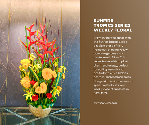 Sunfire Tropics Series Weekly Floral Subscription AOF 17