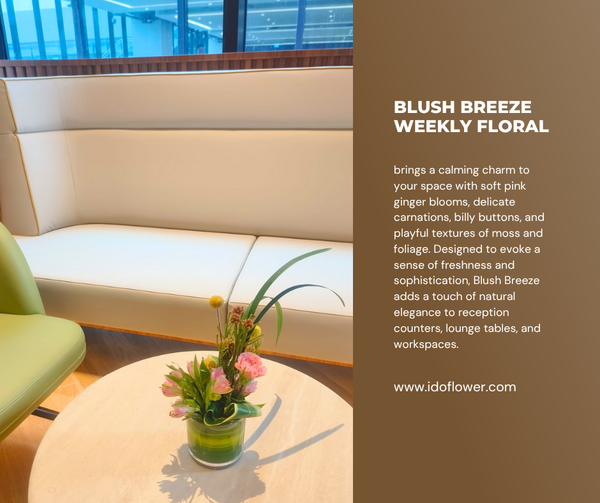 Blush Breeze Weekly Floral Subscription AOF 15