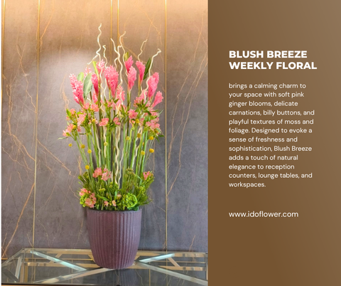 Blush Breeze Weekly Floral Subscription AOF 15