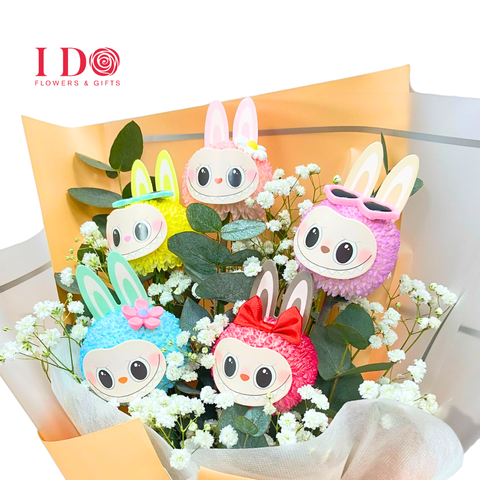 Labubu Fresh Flower Bouquet AGB 6