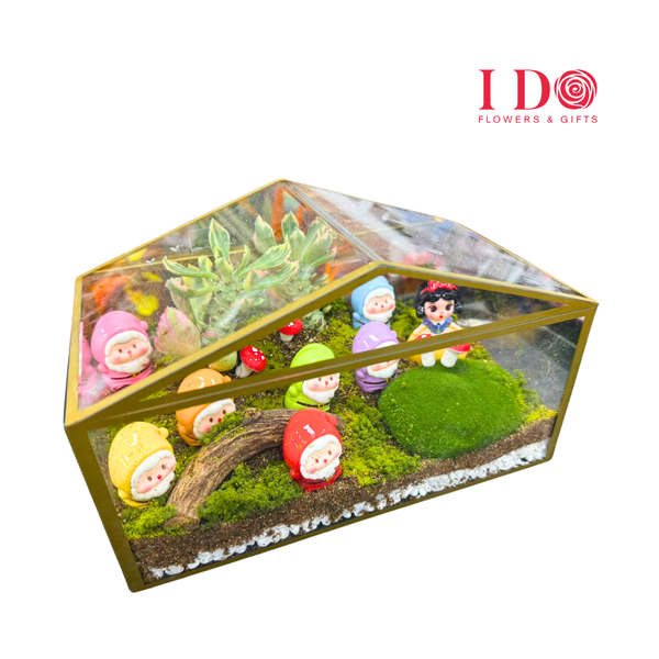 Enchanted Fairy Garden Succulent Terrarium ATF72