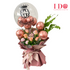 Congratulatory Bouquet Table Floral with Customised Balloon AGP 55