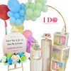Balloon Garland set up with Round Golden Stand AWD13