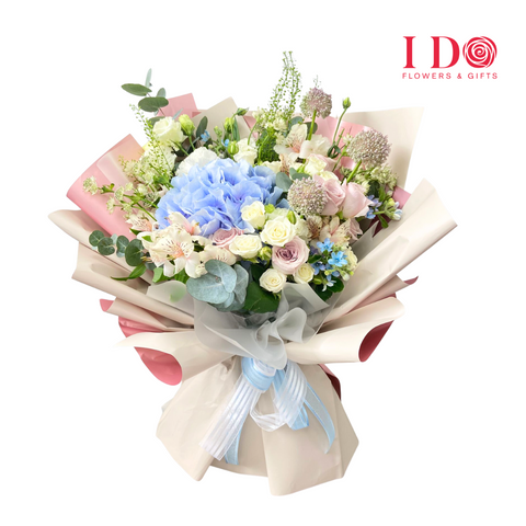 Refreshing Blue Hydrangea Bouquet AHB 82