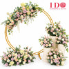 Blush Romance Floral Arch Backdrop Setup AWD20