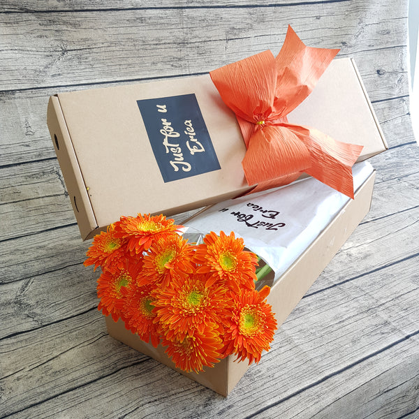 Shocking Pink  Gerbera Gifts Box ABX10