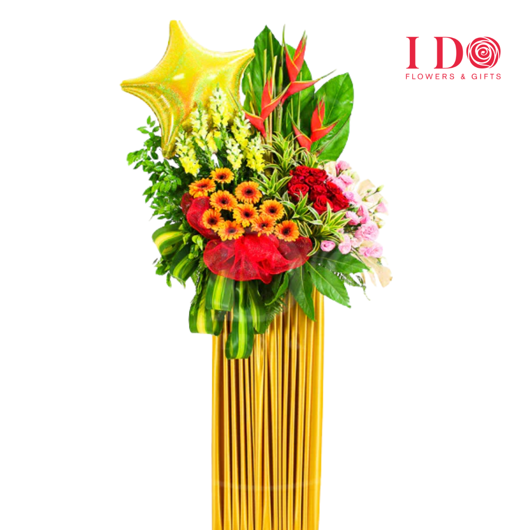 Star-studded Eminence Congratulatory Flower Stand AGP 15