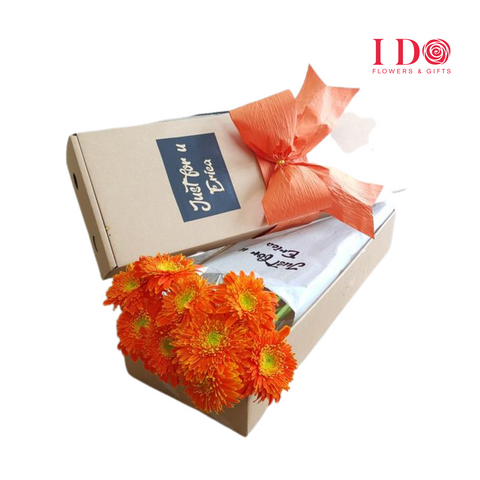 Shocking Pink  Gerbera Gifts Box ABX10
