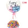 Customized Balloon with Baby Breath Arrangement ABP09
