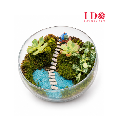Blue River Cottage Terrarium ATF71