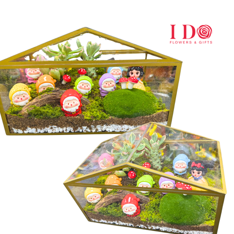 Enchanted Fairy Garden Succulent Terrarium ATF72