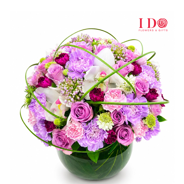 Signature Round Vase Floral  ATF 65