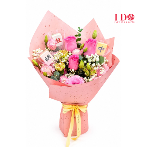 Pink Fortune Bloom Bouquet AHB 23A