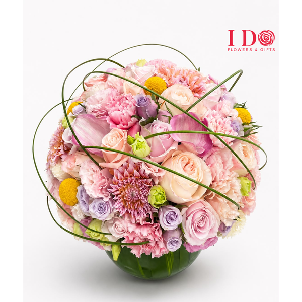 Signature Round Vase Floral  ATF 65