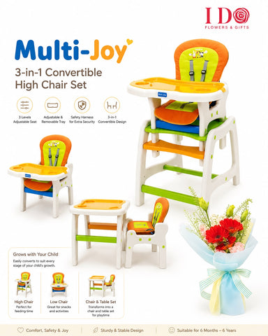 Multi-Joy 3-in-1 Convertible High Chair ANB 32