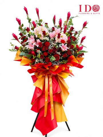 Abundant Prosperity Grand Opening Flower Stand AGP 64
