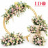 Blush Romance Floral Arch Backdrop Setup AWD20