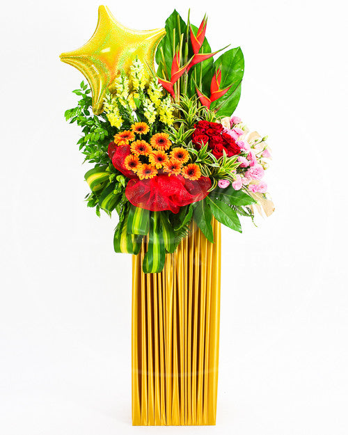 Star-studded Eminence Congratulatory Flower Stand AGP 15
