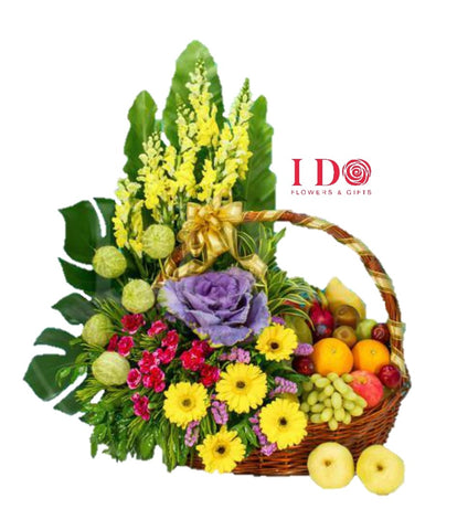 作者不詳「flower basket 」 招财猫手工开业花篮🧧