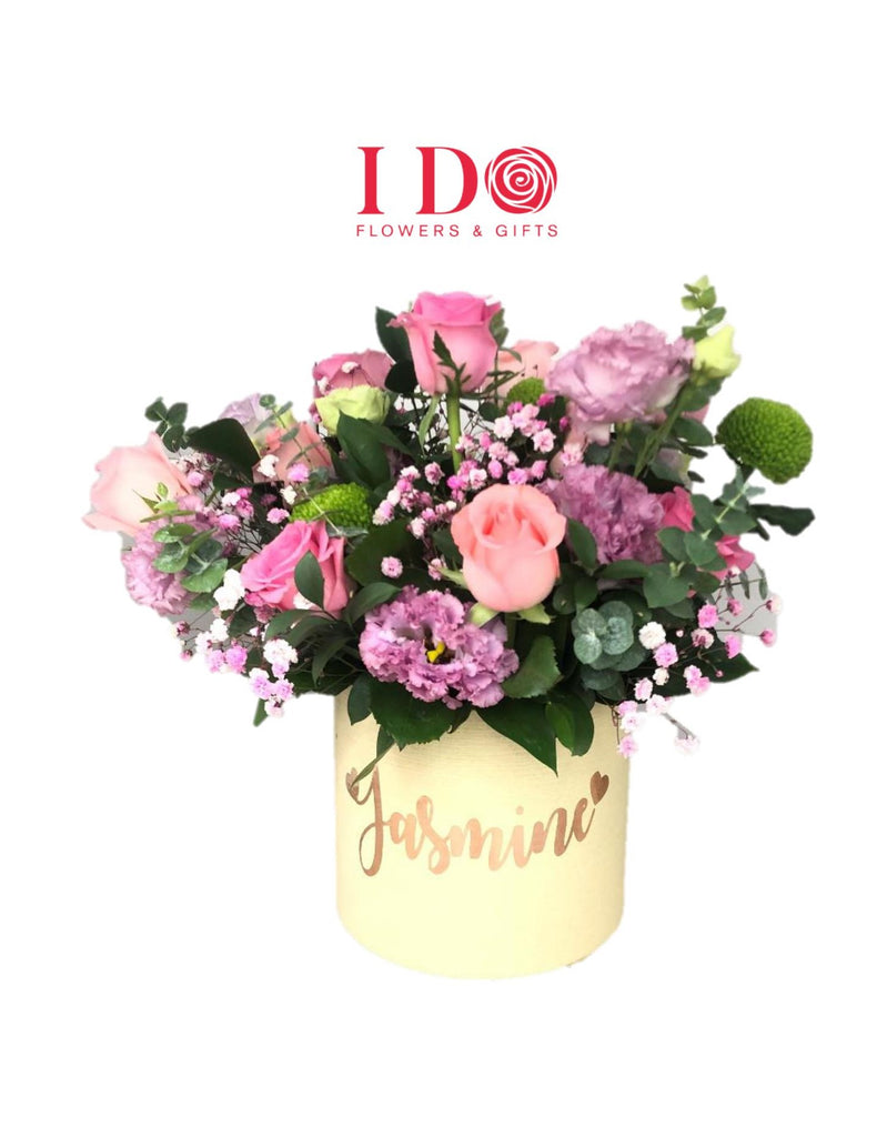 Personalised Flower Bloom Box ATF31 I DO Flowers & Gifts