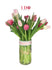Pink Tulip Bouquet with Vase ATF32